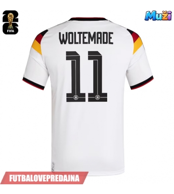 Lacne Muži Futbalové dres Nemecko Nick Woltemade #11 MS 2026 Krátky Rukáv - Domáci